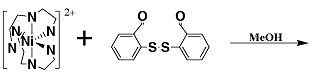 Photograph of a chemical reaction diagram. 