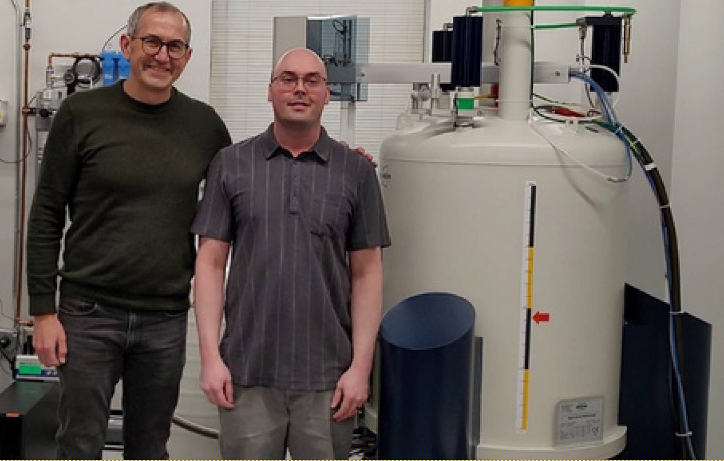 Prof. Jim Bann and Instrumentation Manager Dr. Dustin Nevonen.