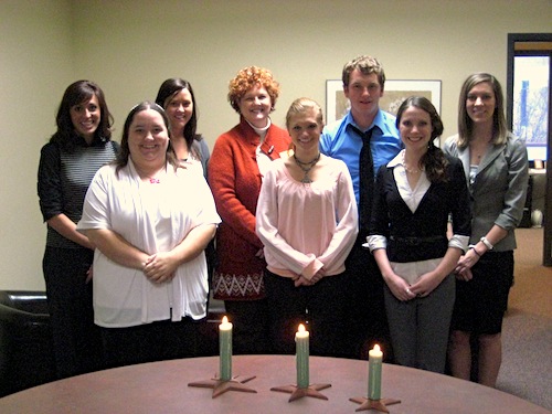 Members of Lambda Pi Eta.