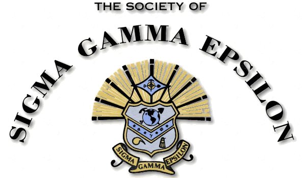 Sigma Gamma Epsilon logo.