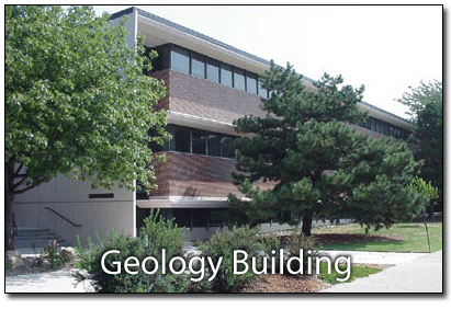 Photo of the Geology Building. 