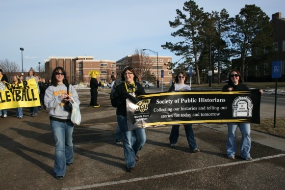 SPH Members march in a campus parade