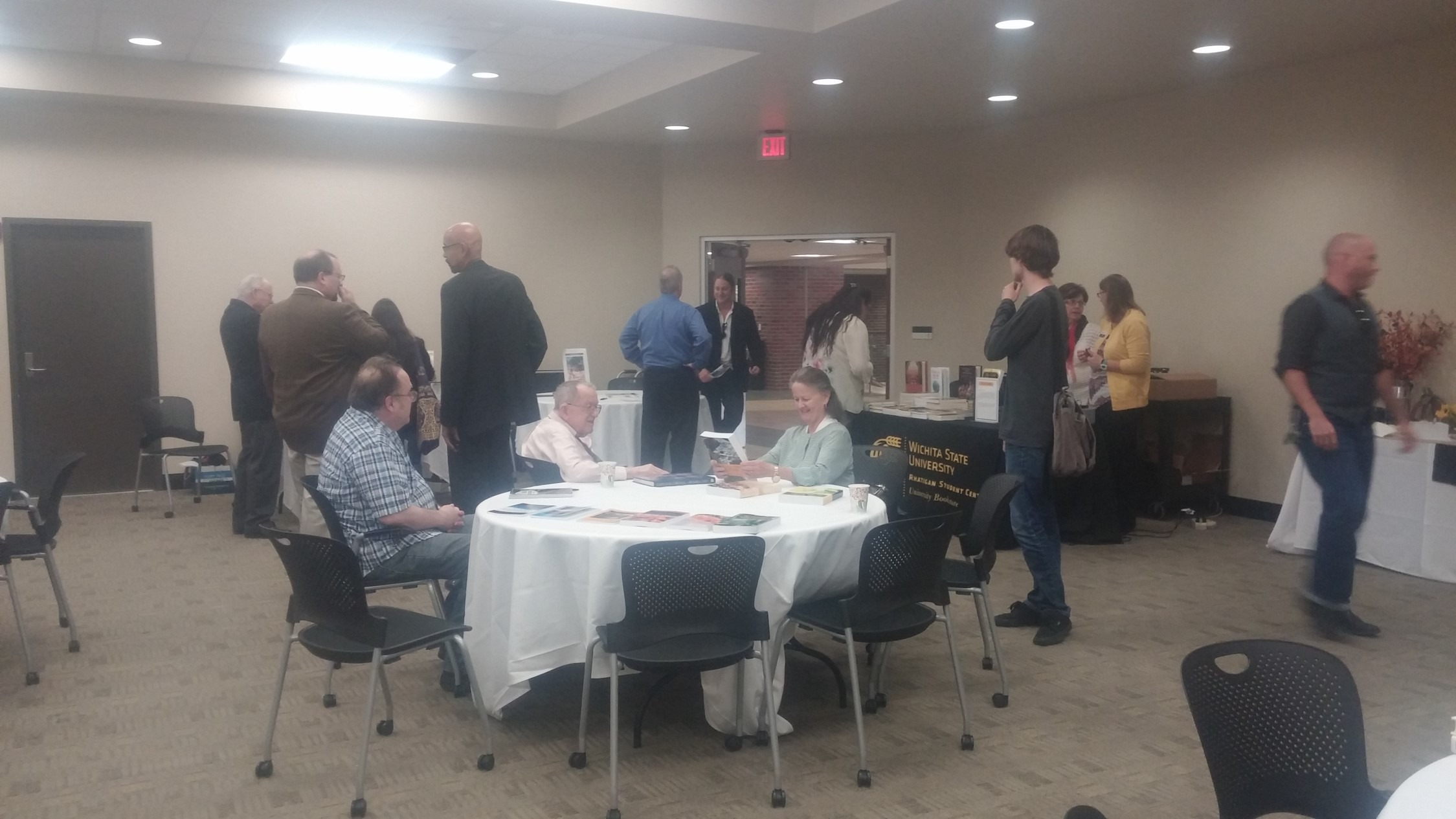 Attendees of the History Department's first ever Author's Signing Night