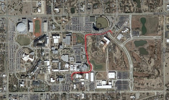 Map of the university showing the new Pizza Hut location