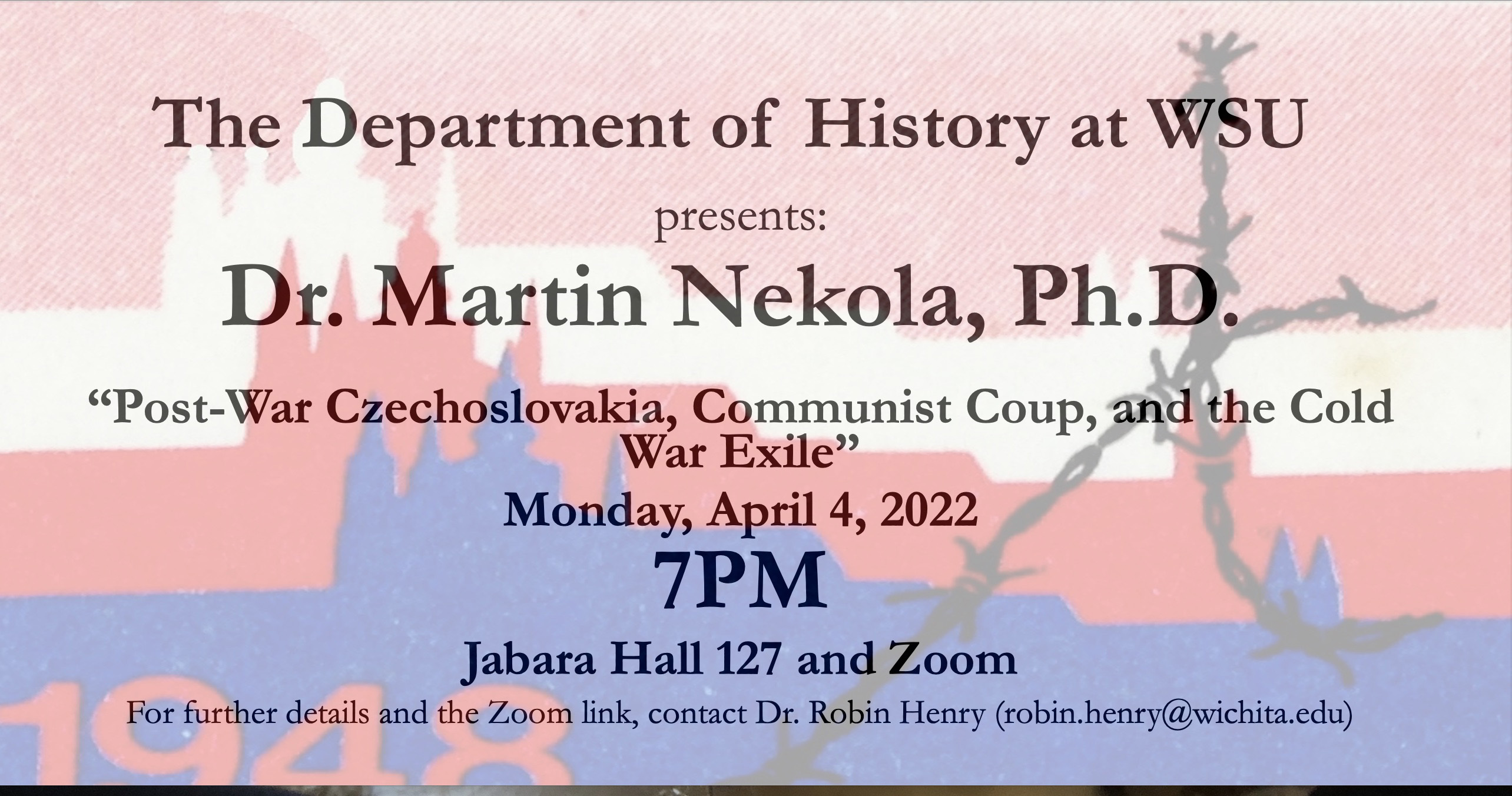 Martin Nekola poster for April 4 2022 talk 