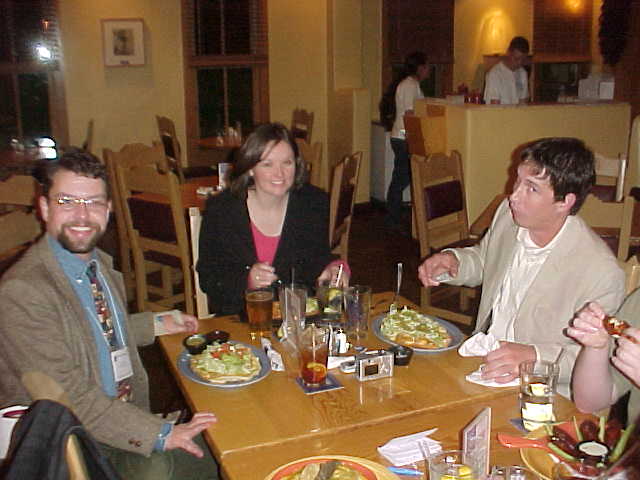 Group at dinner