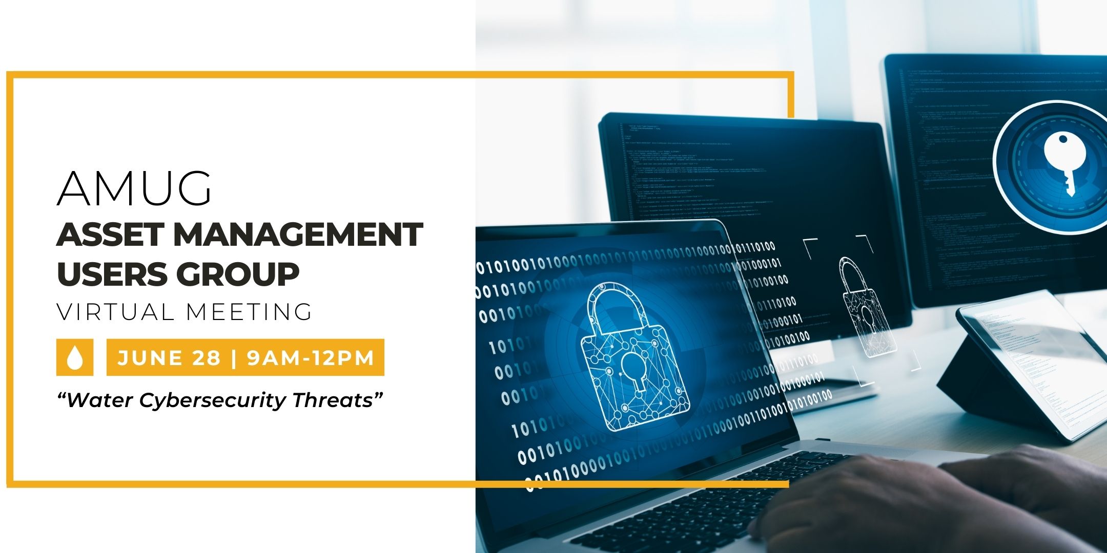 AMUG, Asset Management Users Group Virtual Meeting, June 28, Cybersecurity Threats