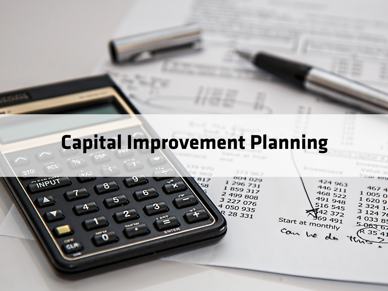 Capital Improvement Planning