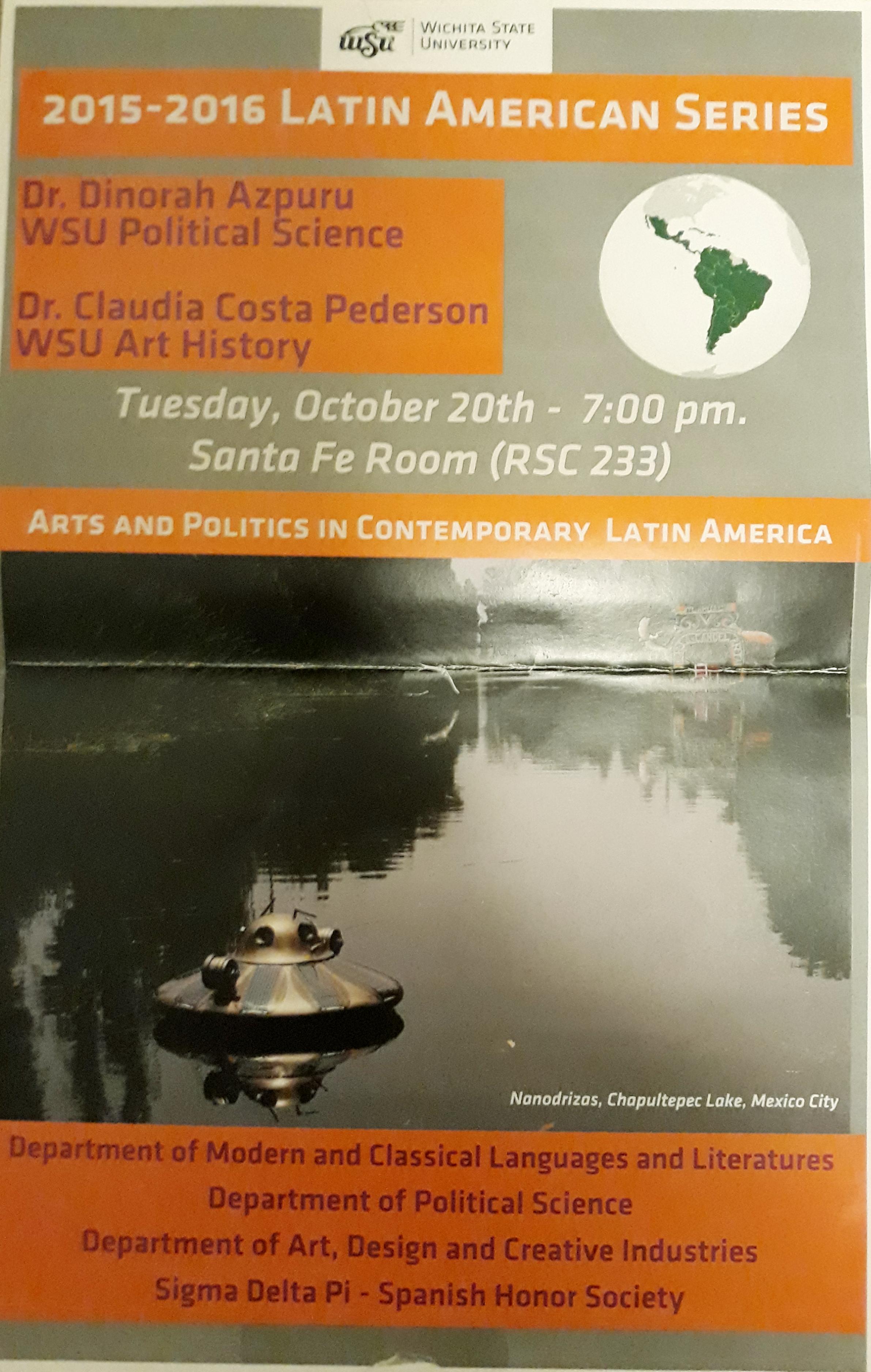 Latin American talk series poster