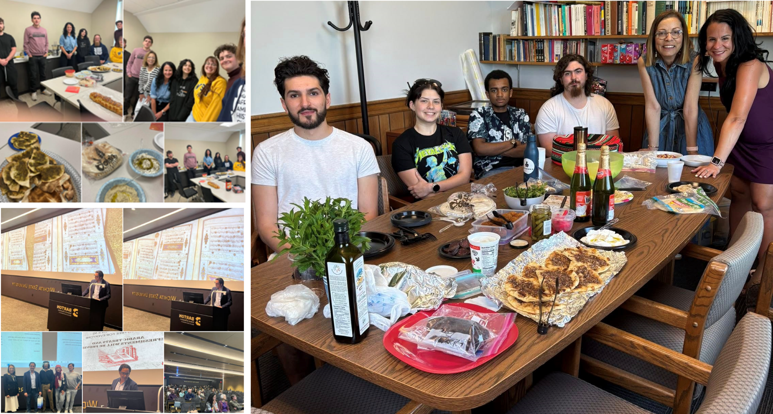 Arabic students and presentation of Alkhalidi Library