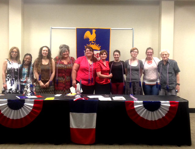 Photo of the French Honor Society. 