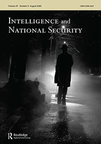 Journal cover for Intelligence and National Security