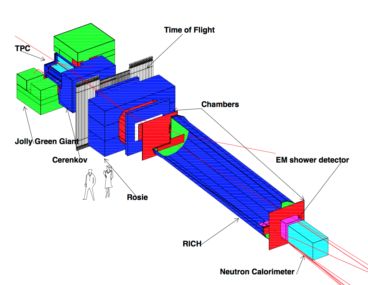 3D rendering of the MIPP detector