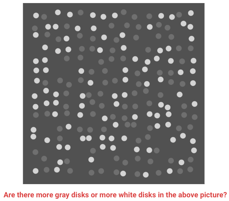 Gray and white dot picture