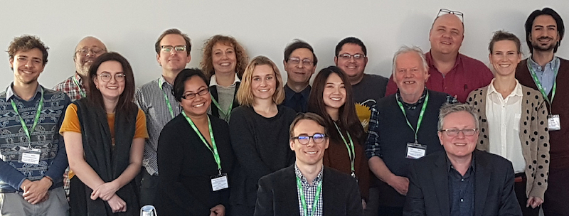 Photo: Mars Settlement Workshop, London, 2018. Swartz is in the back row, fifth from right.
