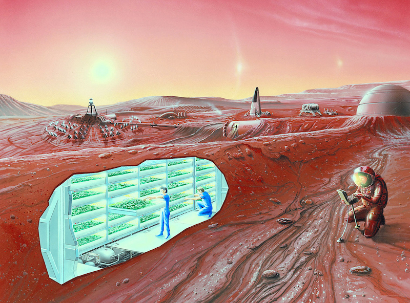 Photo: Concept of Mars colony by NASA
