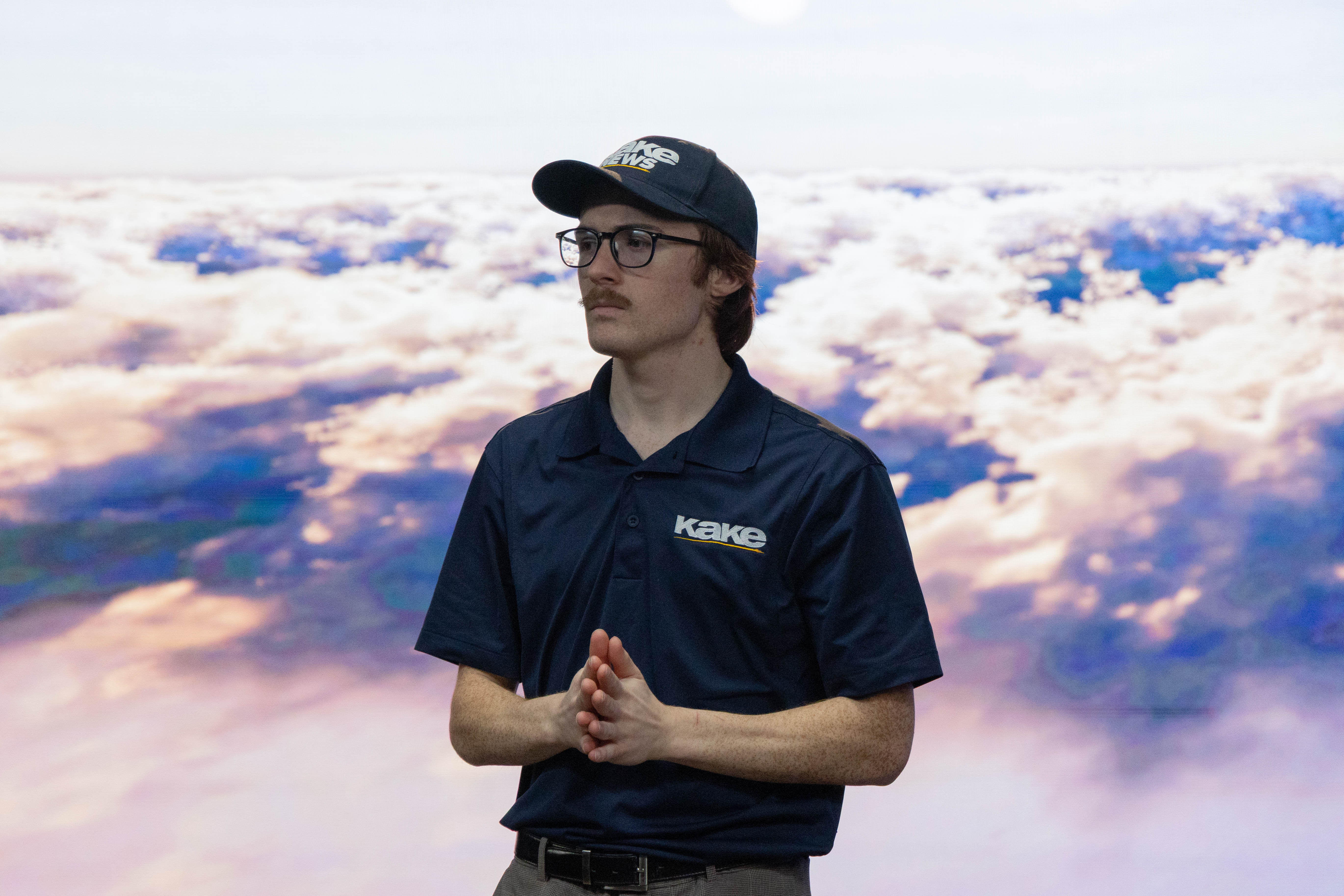Luke Parrett in his KAKE News uniform.