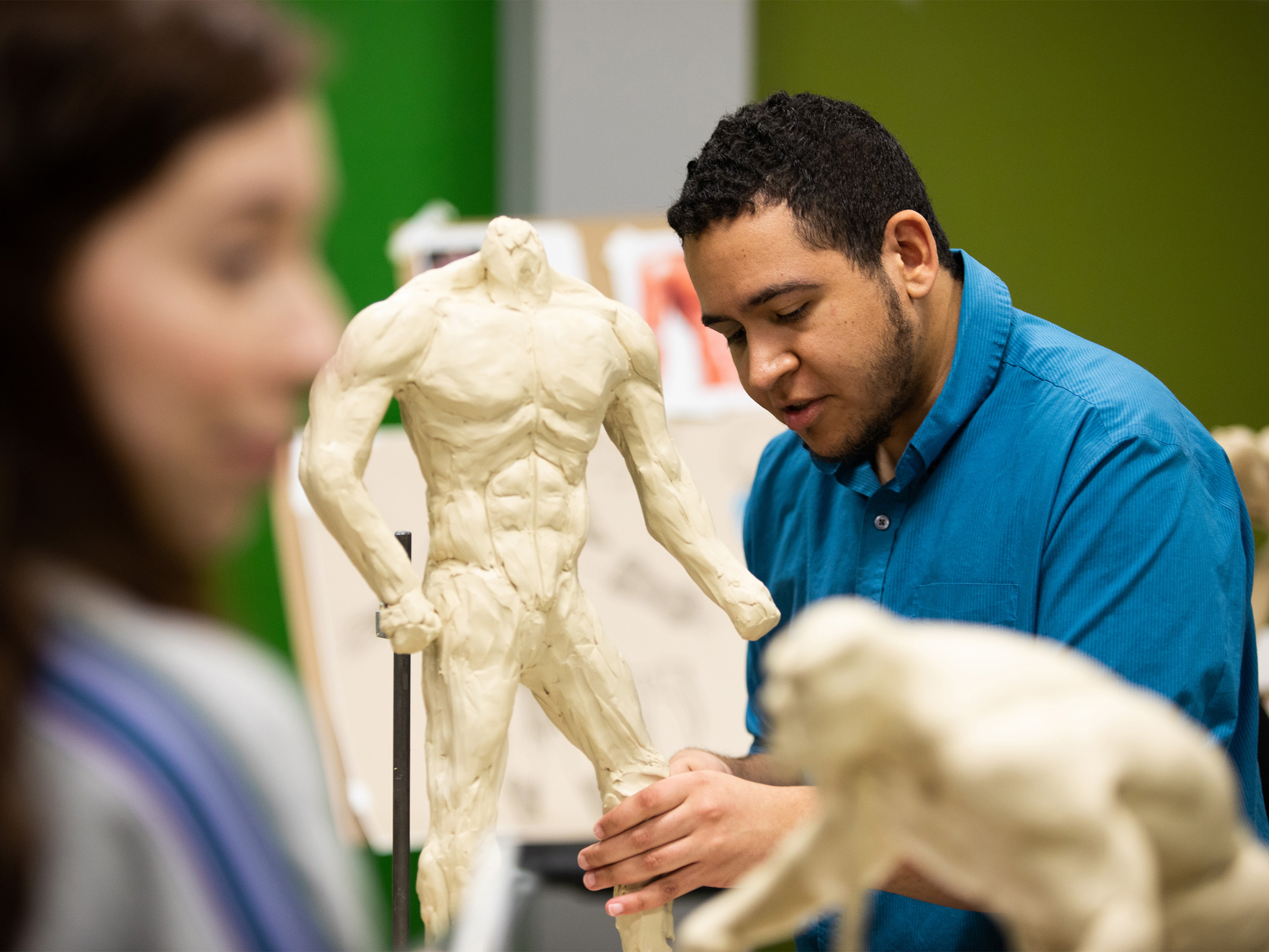 Students in acting class.