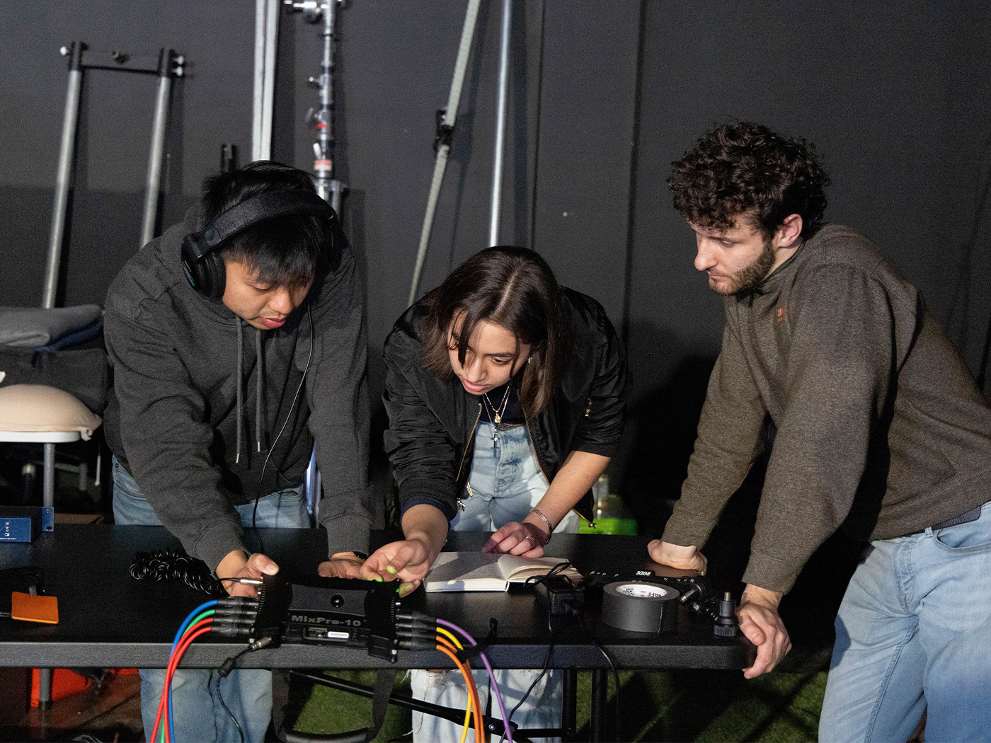 Students in acting class.