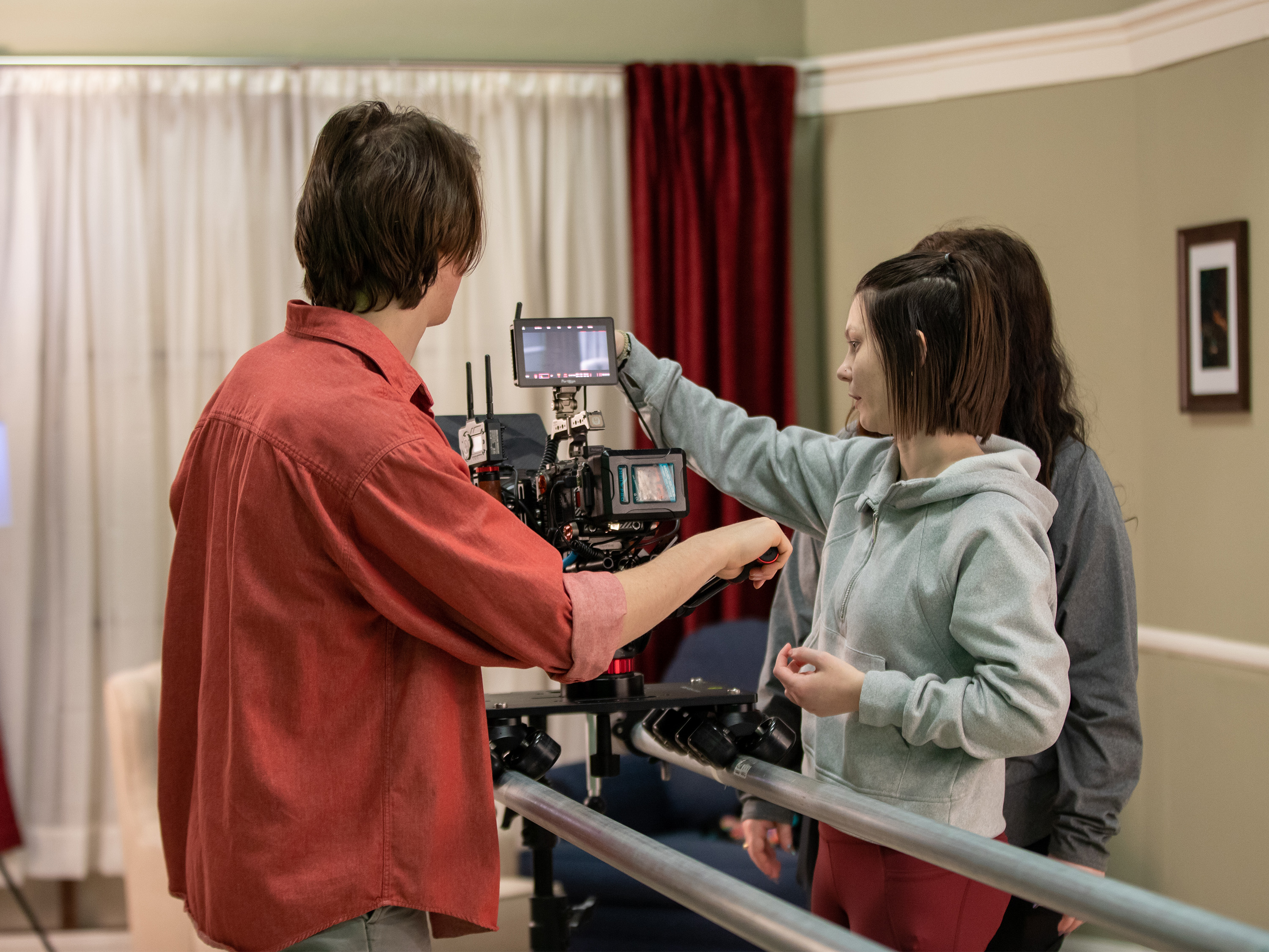 Students in acting class.