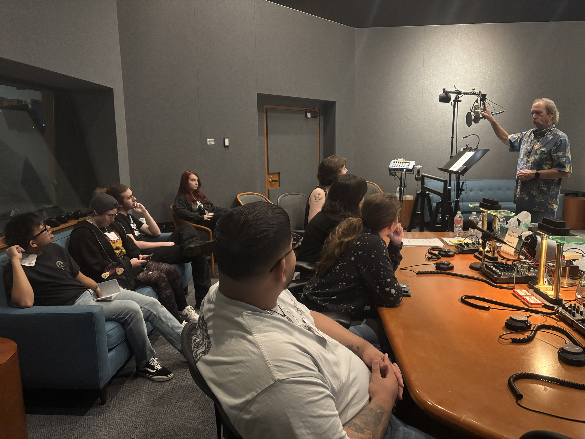 Carlos in a workshop.