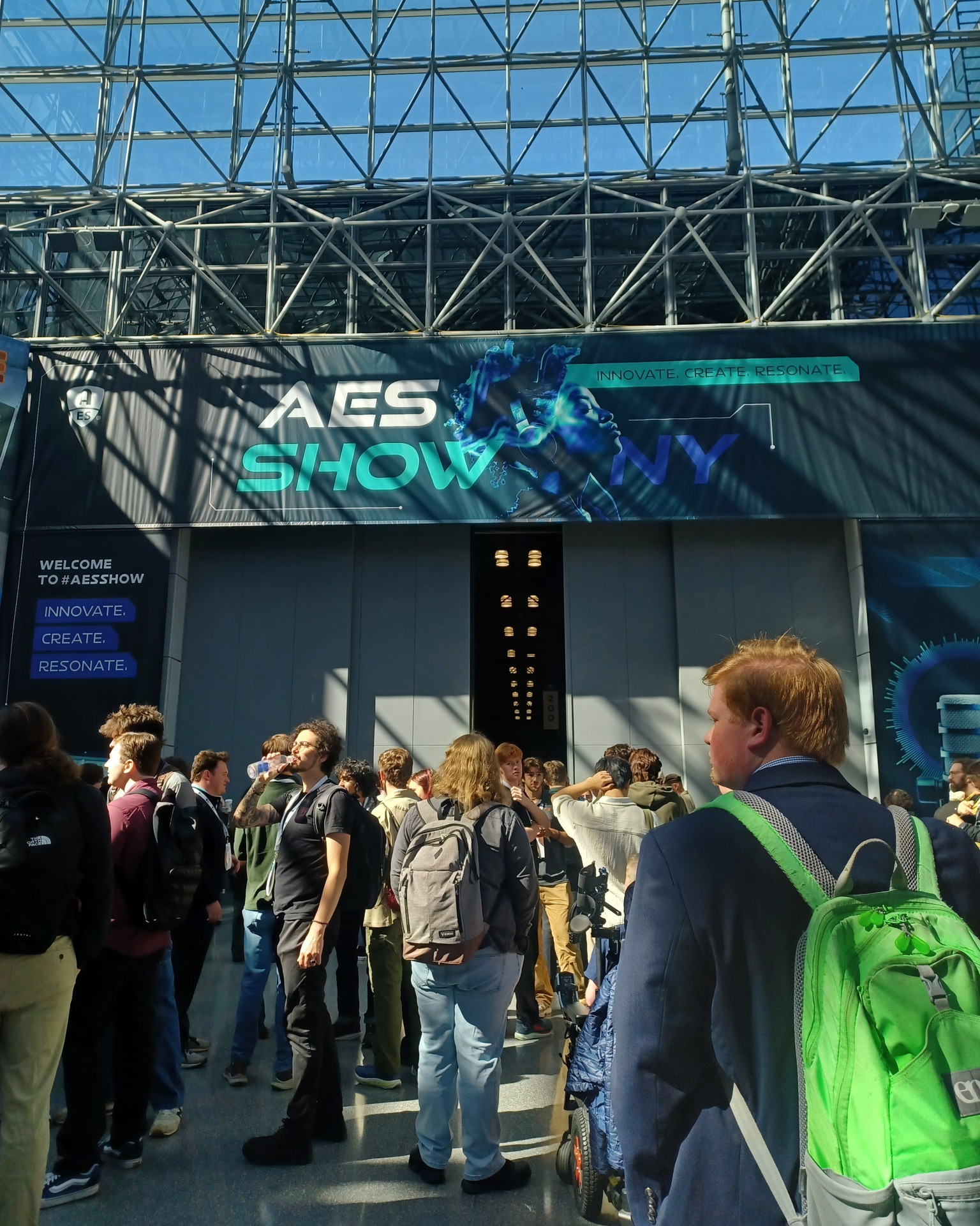 AES Signage at the New York convention.