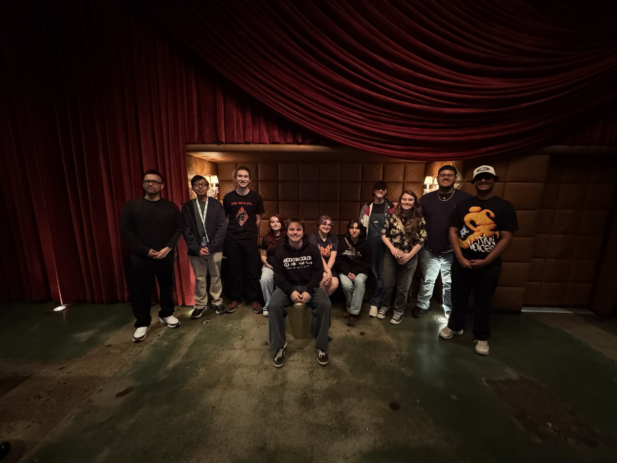 Audio production students in a group photo.