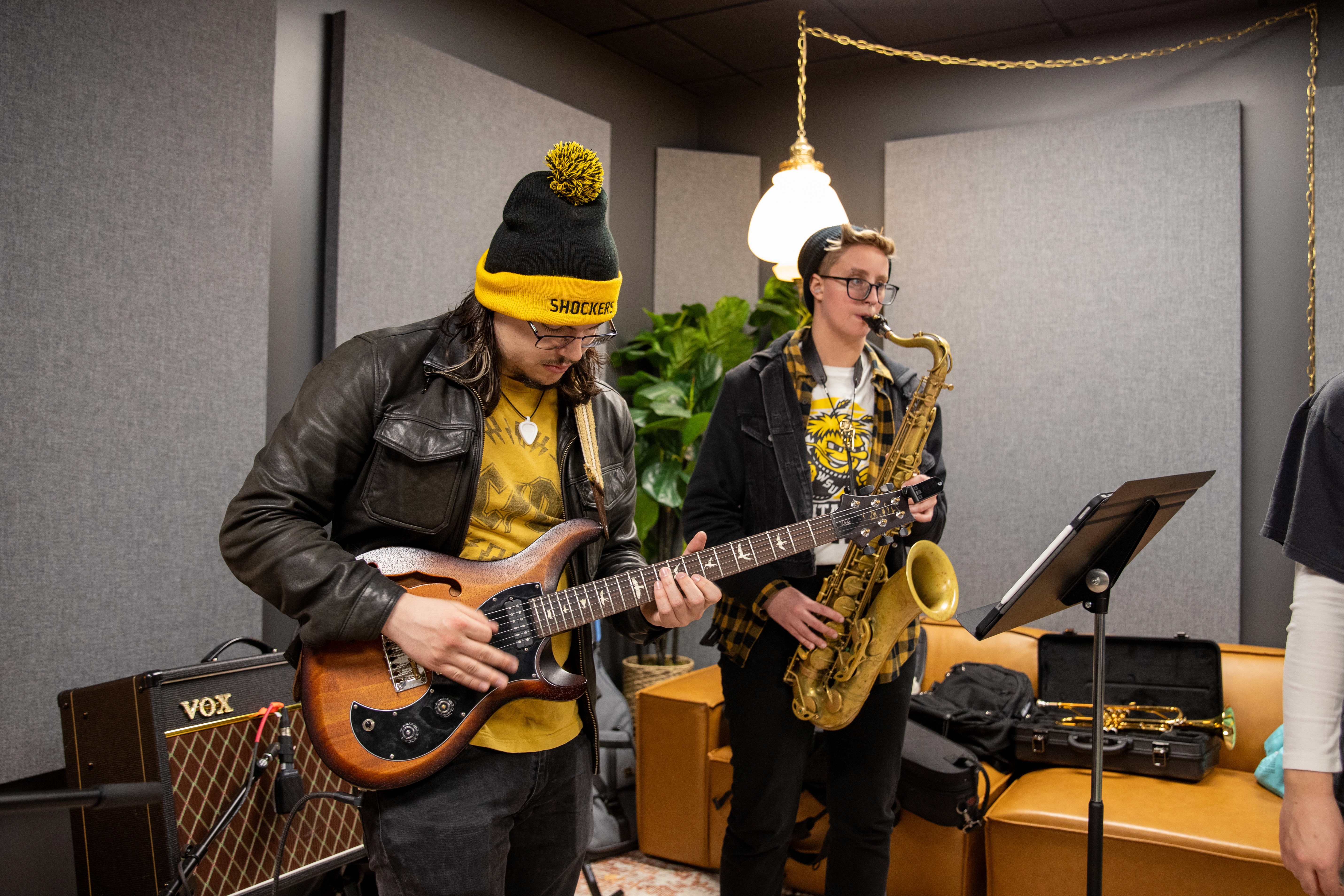 Members of WSU's Commercial Music Ensemble