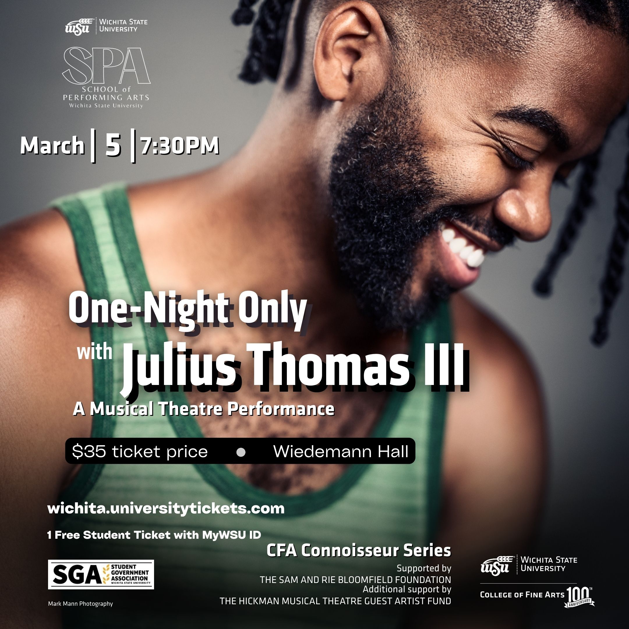 Julius Thomas III headshot One-Night Only with Julius Thomas III