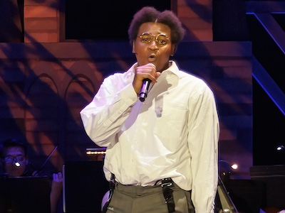 actor singing in musical Spring Awakening actor