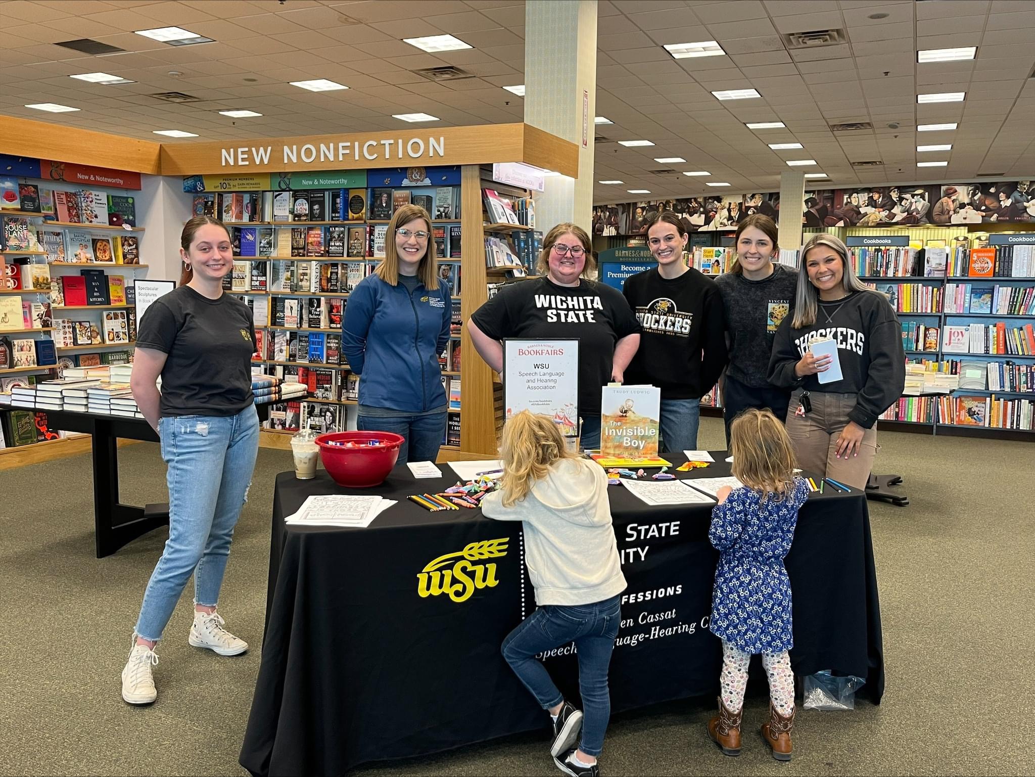 Officers at Barnes and Noble fundraiser