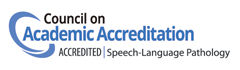 Council on Academic Accreditation - Accredited - Speech-Language Pathology logo