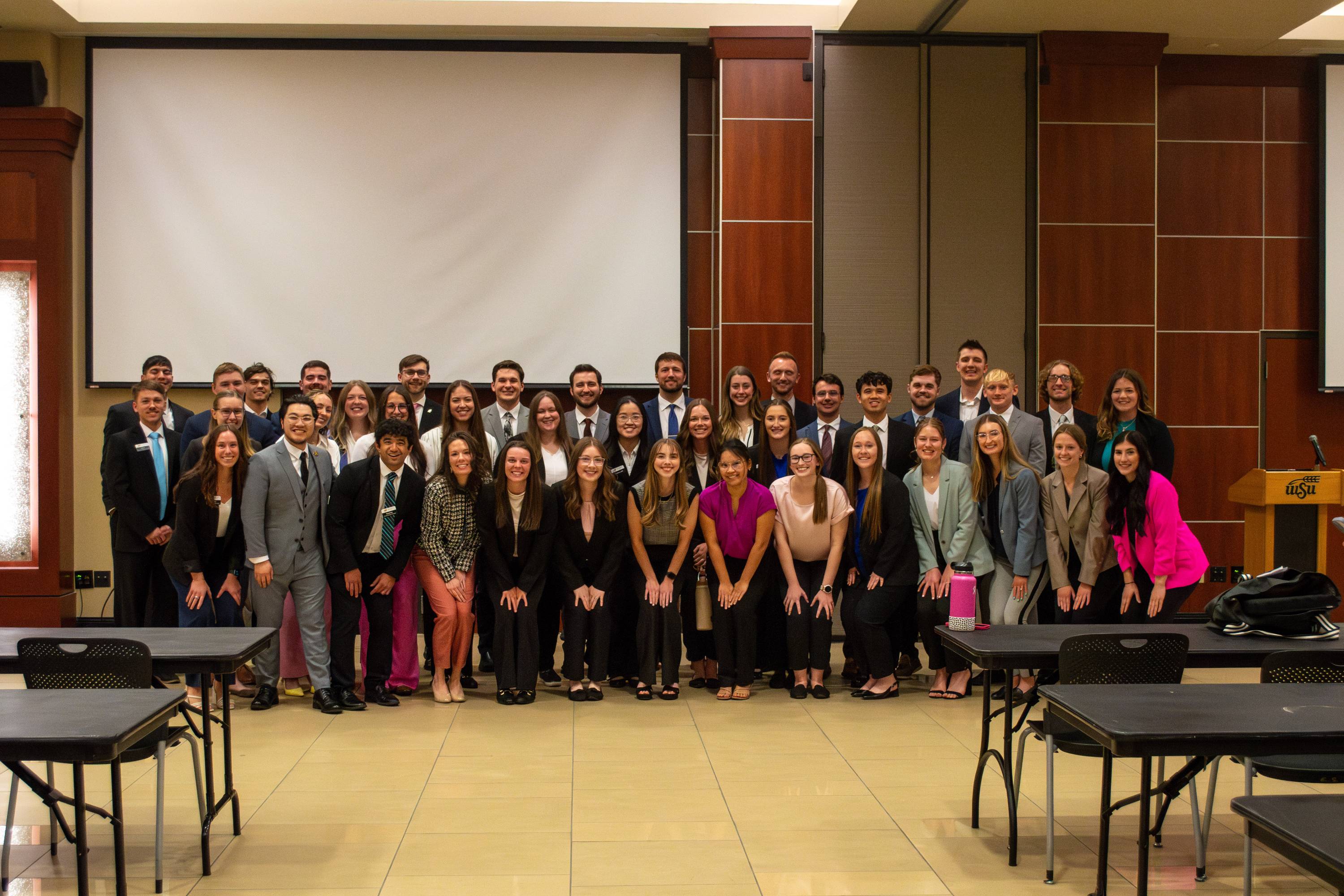 PT students stretching