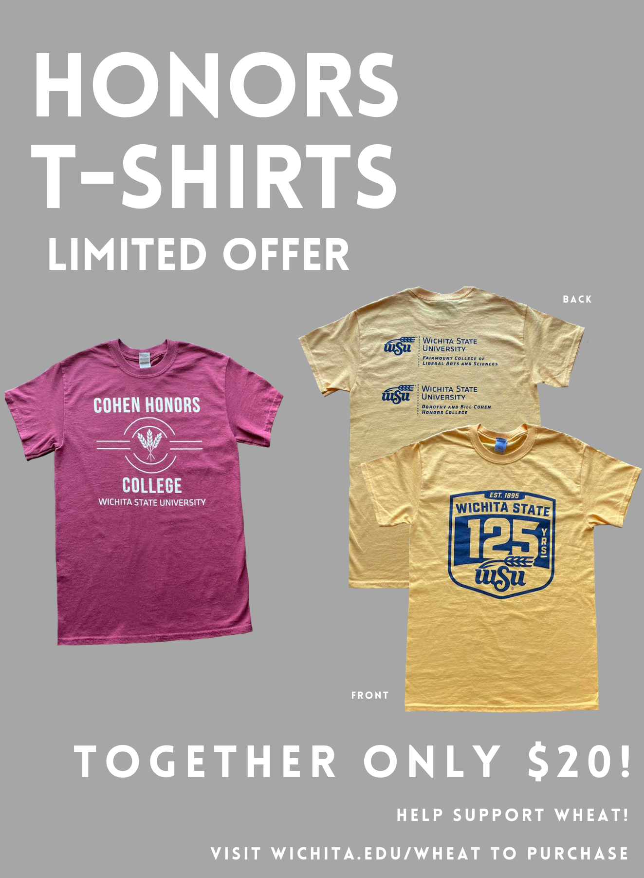 Information about purchasing an Honors t-shirt