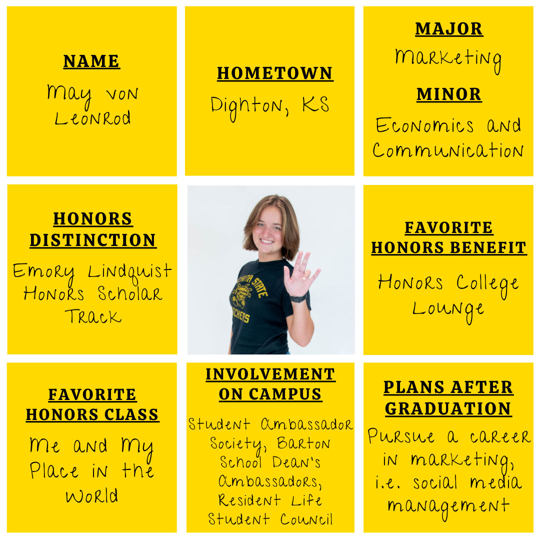 Photo and facts about student