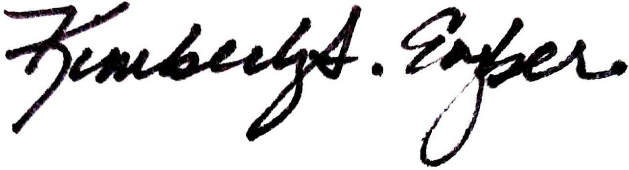 Dr. Kimberly Engber's signature.