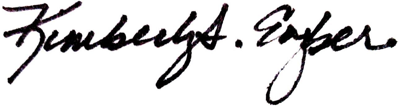 Dr. Kimberly Engber's signature. 