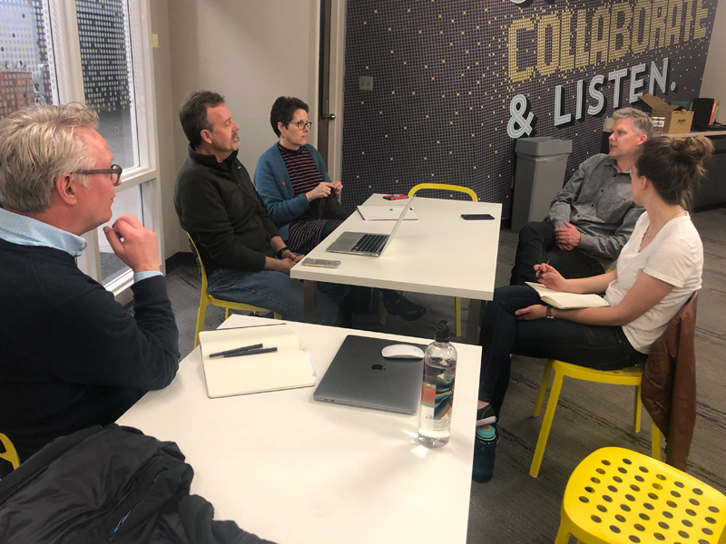 Groover Labs visits with Innovation Factory Reps