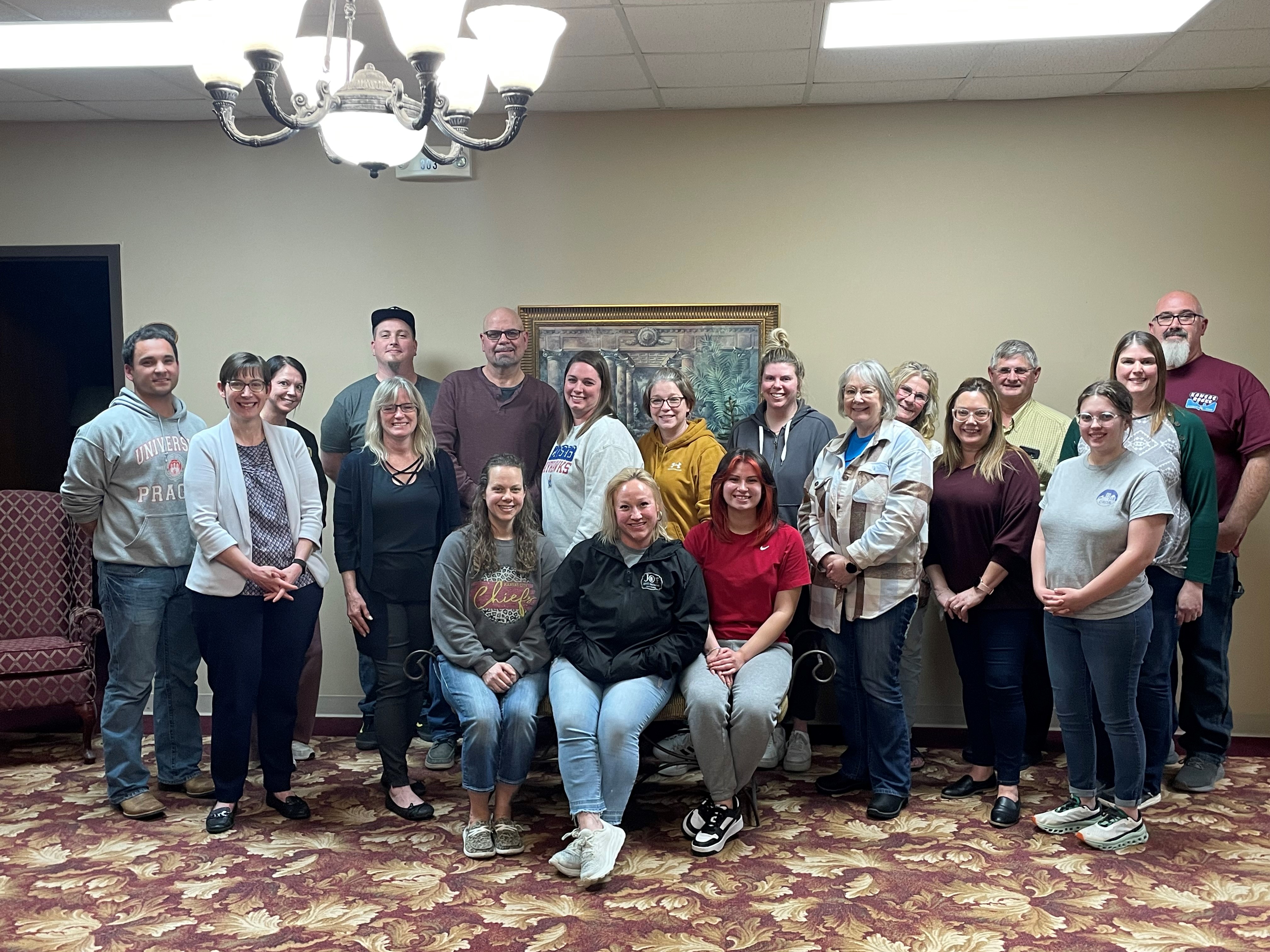 Group picture of the participants of the spring 2024 training in Allen & Neosho Counties