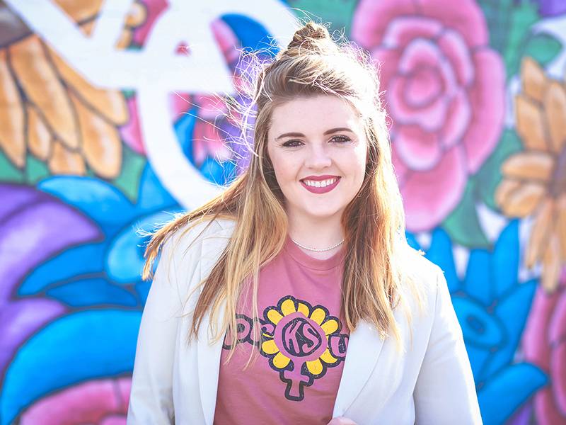 While Alyssa Johnson was finishing her last semester as a graphic design major, she was also busy starting her own business, Wichita with Love.