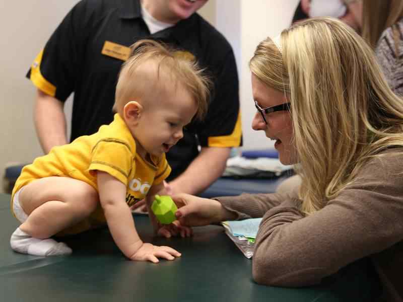 Baby Day provides students with the opportunity to learn about the development of infants and toddlers. 