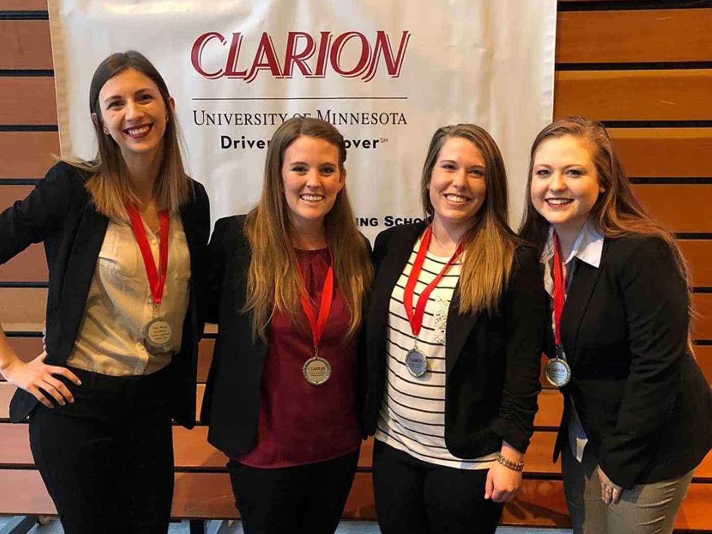 CSD student team that participated in the prestigious CLARION Interprofessional Competition.