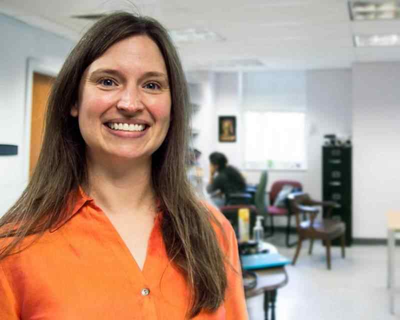 Assistant Chemistry Professor Katie Mitchell-Koch is providing valuable opportunities and resources for undergraduate and graduate students helping with her research project.