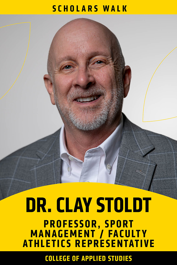 Scholars Walk: Clay Stoldt, Professor, Sport Management; Faculty Athletics Representative