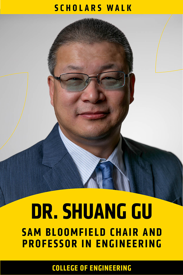 Scholars Walk: Shuang Gu, Sam Bloomfield Chair Professor in Engineering, College of Engineering