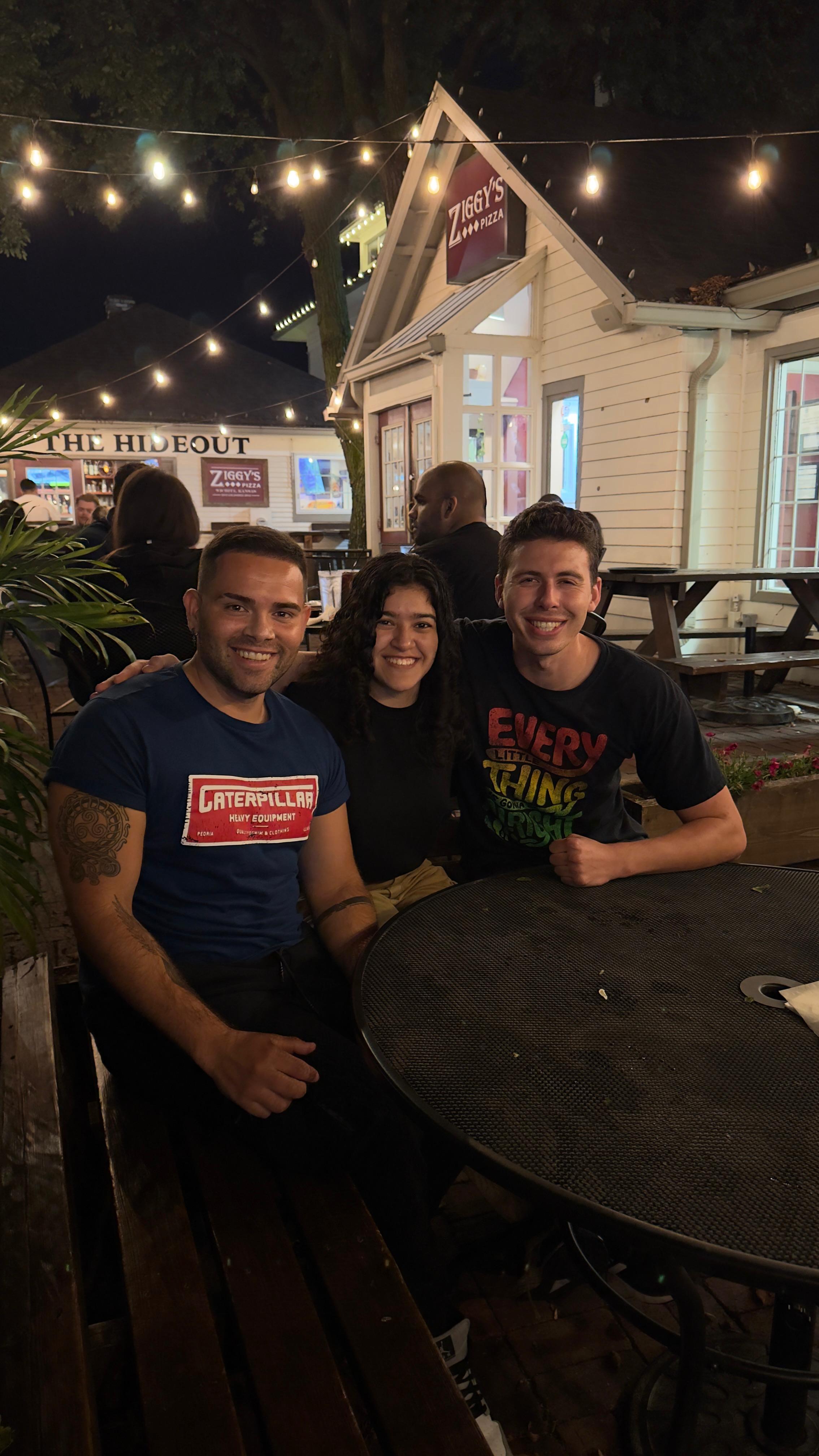 Gabrial and Maria with friend