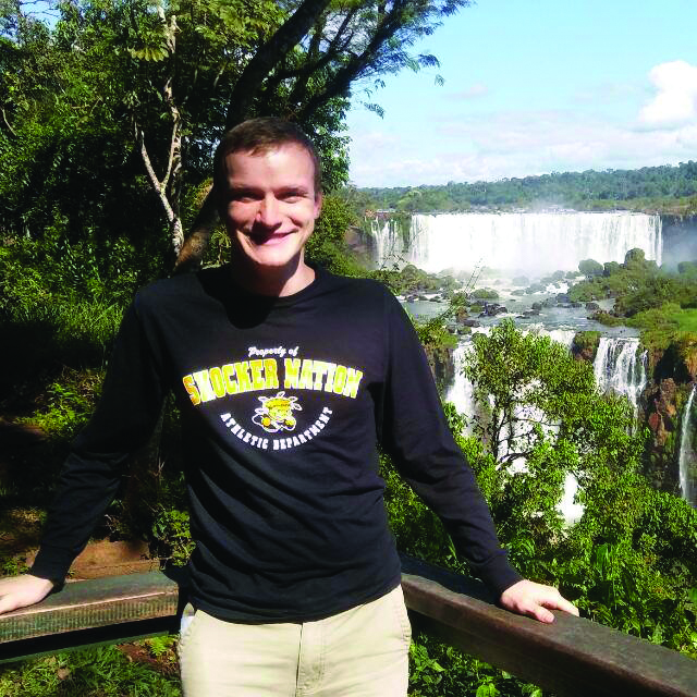 Sam Belsan at Iguazu Falls, Brazil