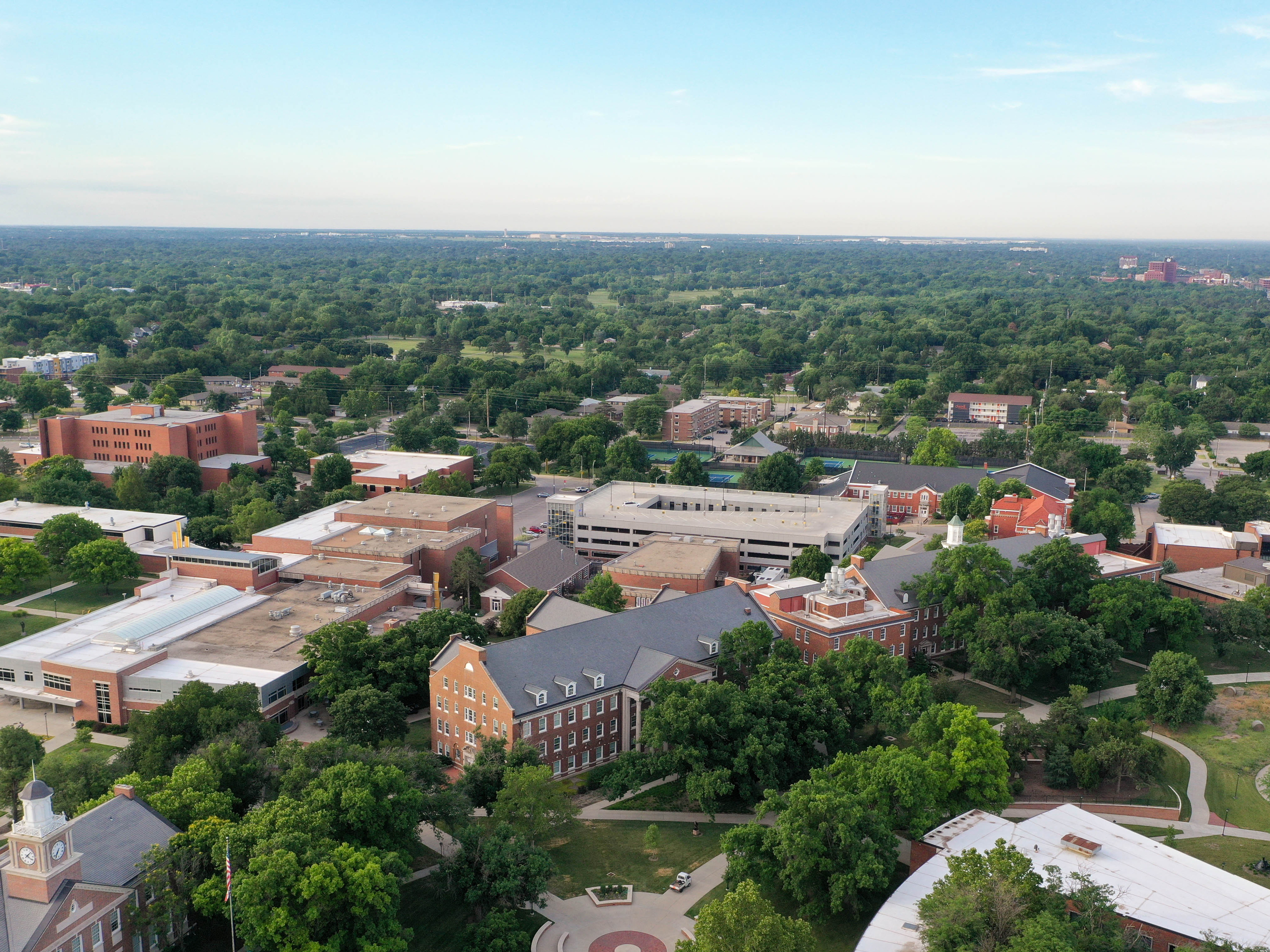 Campus Drone looking south