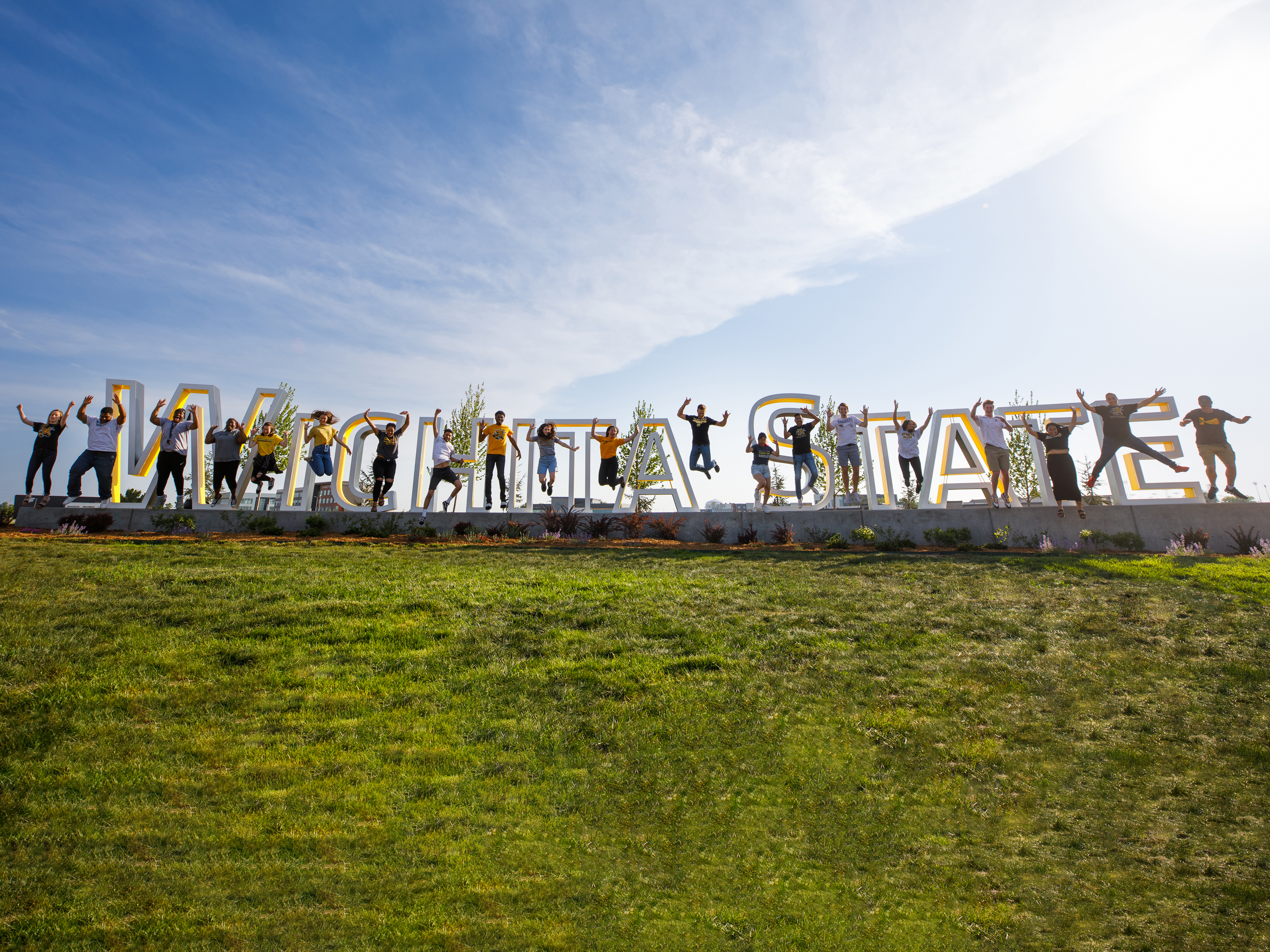 aerial of Wichita State Campus