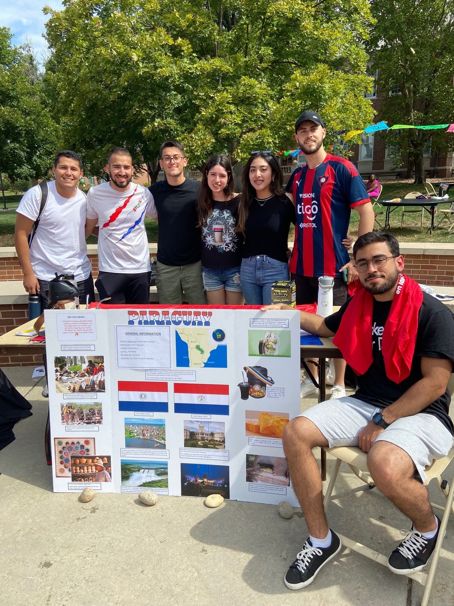Students with Paraguay Trifold